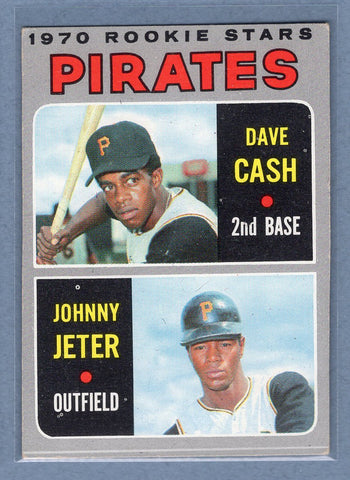 1970 Topps #141 Pirates Rookies (Cash,Jeter)   EX  GO900
