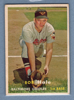 1957 Topps #406 Bob Hale (st) VG-EX  GO130