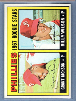 1967 Topps #402 Phillies Rookies (Complete Line Under Wilson's Stats) EX-MT  GO263