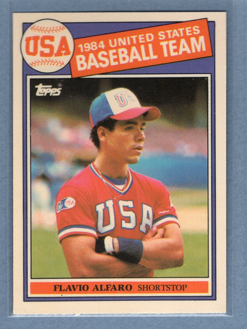 1985 Topps Tiffany #391 Flavio Alfaro NM