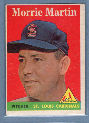 1958 Topps #53 Morrie Martin (mk) (b) VG  GO501