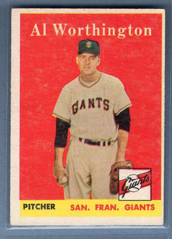 1958 Topps #427 Al Worthington VG-EX     G0364