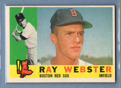 1960 Topps #452 Ray Webster EX-MT  GO244