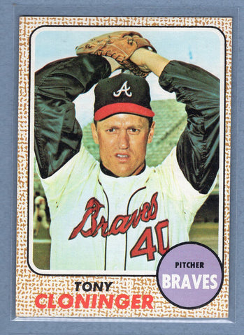 1968 Topps #93 Tony Cloninger (a)  EX-MT  GO550