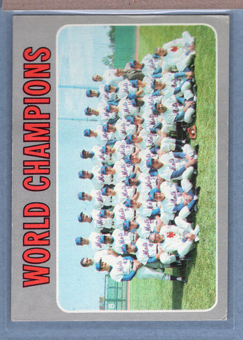 1970 Topps #1 World Champions (NY Mets)  VG-EX  GO680