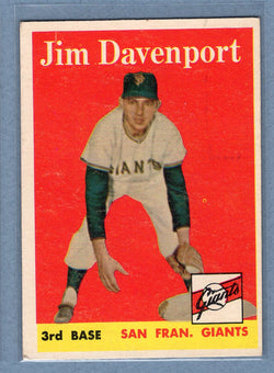 1958 Topps #413 Jim Davenport  EX  GO387