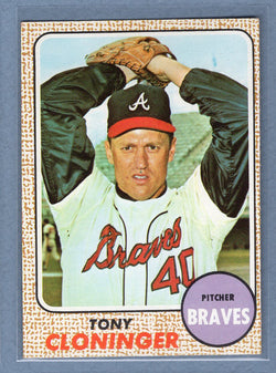 1968 Topps #93 Tony Cloninger (c)  EX-MT  GO550