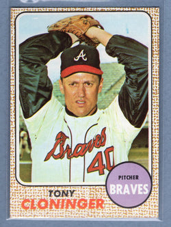 1968 Topps #93 Tony Cloninger (d)  EX-MT  GO550
