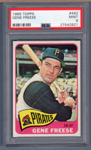 1965 Topps #492 Gene Freese (27540921) PSA 9