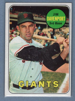 1969 Topps 102 Jim Davenport VG-EX SET BREAK