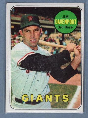 1969 Topps 102 Jim Davenport VG-EX SET BREAK