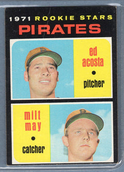 1971 Topps #343 Pirates Rookies (Milt May)  EX  SB1