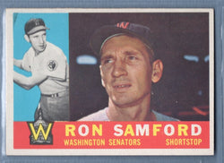 1960 Topps #409 Ron Samford EX-MT Set Break 1