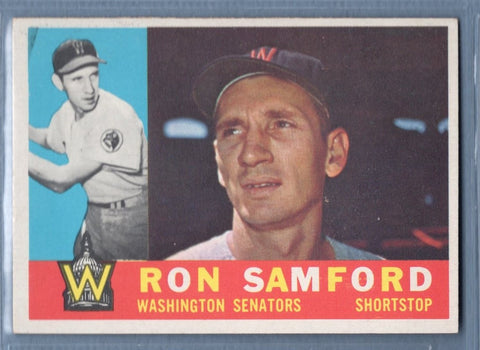 1960 Topps #409 Ron Samford EX-MT Set Break 1