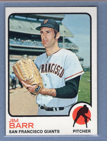 1973 Topps #387 Jim Barr  EX-MT  GO550