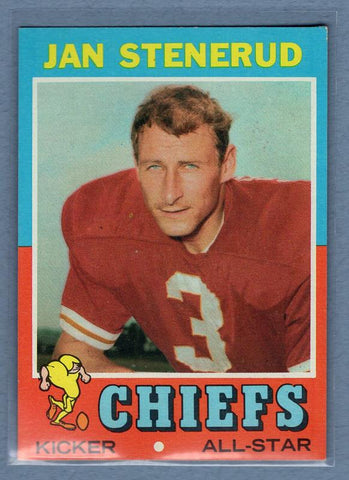 1971 Topps #61 Jan Stenerud (HOF) EX-MT    GO129