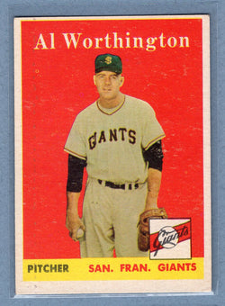 1958 Topps #427 Al Worthington (a) VG-EX  GO387