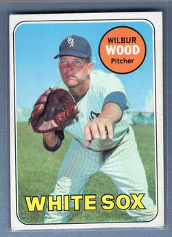1969 Topps 123 Wilbur Wood VG-EX SET BREAK