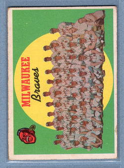 1959 Topps #419 Braves Team (mk) VG   GO410