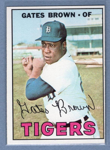 1967 Topps #134 Gates Brown EX-MT  GO446