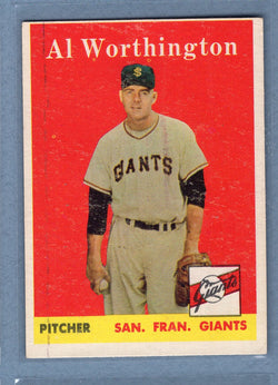 1958 Topps #427 Al Worthington (b) VG-EX  GO387