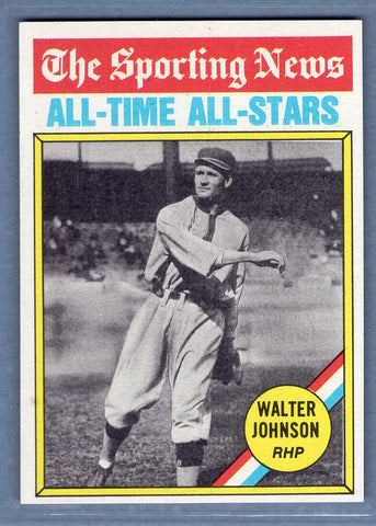 1976 Topps #349 Walter Johnson (HOF)  EX-MT  GOSB1
