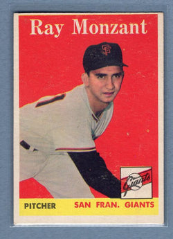 1958 Topps #447 Ray Monzant EX-MT  GO172