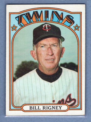 1972 Topps #389 Bill Rigney MG EX  GO500