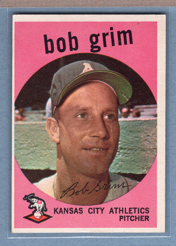 1959 Topps #423 Bob Grim (a) EX   GO410