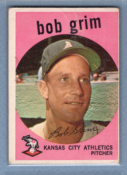 1959 Topps #423 Bob Grim (b) G-VG   GO410