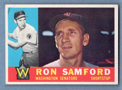 1960 Topps #409 Ron Samford(wb)(mk) VG  GO480