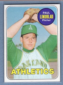 1969 Topps #449 Paul Lindblad EX-MT  GO477