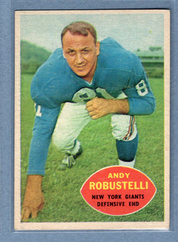 1960 Topps #81 Andy Robustelli (HOF)  VG-EX  GO801