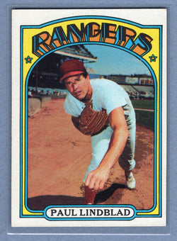 1972 Topps #396 Paul Lindblad EX  GO500