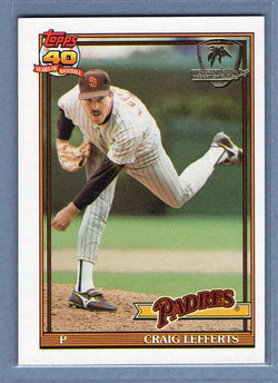 1991 Topps Desert Shield #448 Craig Lefferts  NM  GO625