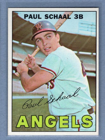 1967 Topps #58 Paul Schaal (Bat Natural Above Name) EX-MT G0416B