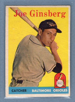 1958 Topps #67 Joe Ginsberg (d) VG-EX  GO501