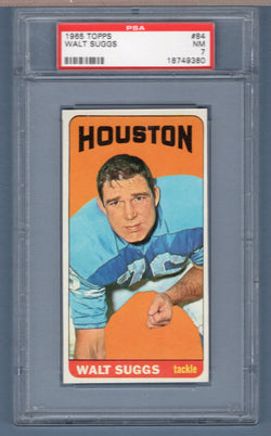 1965 Topps #84 Walt Suggs PSA 7  GO15
