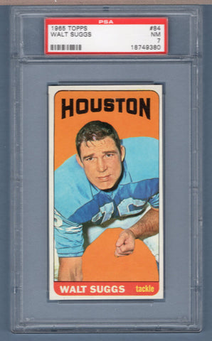 1965 Topps #84 Walt Suggs PSA 7  GO15