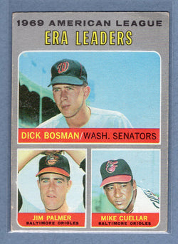 1970 Topps #68 AL ERA Leaders (Palmer) (a) VG-EX  GO450