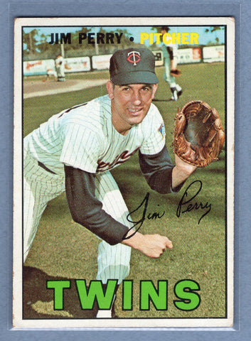 1967 Topps #246 Jim Perry EX  GO368
