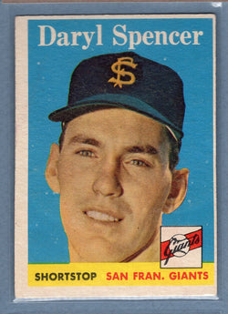 1958 Topps #68 Daryl Spencer (a) VG  GO501