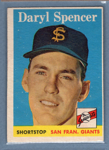 1958 Topps #68 Daryl Spencer (a) VG  GO501