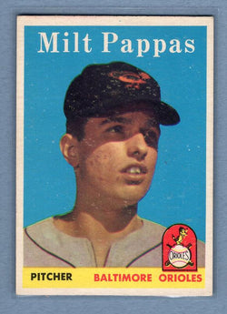 1958 Topps #457 Milt Pappas (R) EX-MT  GO172