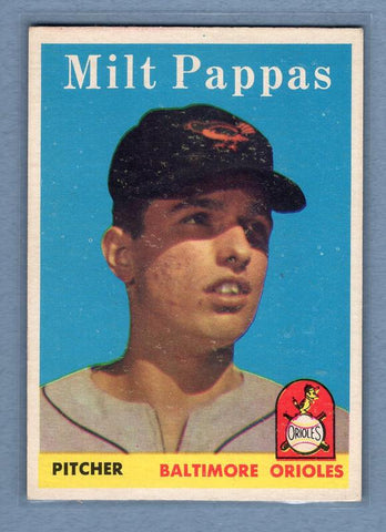 1958 Topps #457 Milt Pappas (R) EX-MT  GO172