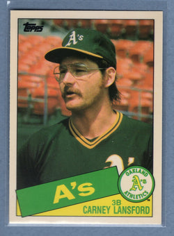 1985 Topps Tiffany #422 Carney Lansford NM
