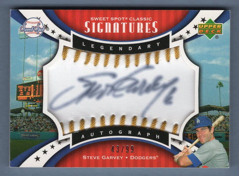 2007 Upper Deck  Sweet Spot Classic Signature Steve Garvey 43/99