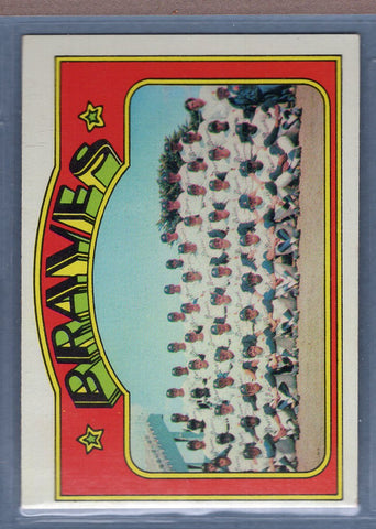 1972 Topps #21 Atlanta Braves (b) EX-MT  GO544