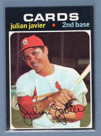 1971 Topps #185 Julian Javier  (a) EX-MT  GO340