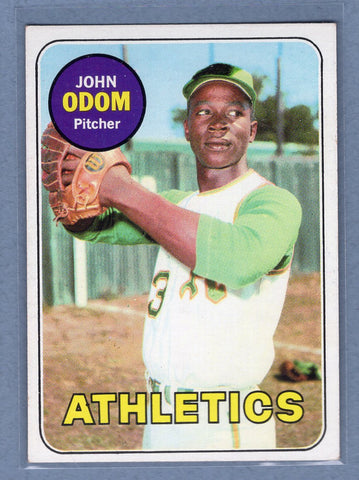 1969 Topps #195 John Odom (d) EX-MT  GO700